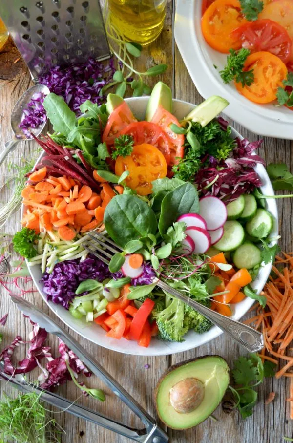boost your Immune System by eating plant-based foods like this salad
