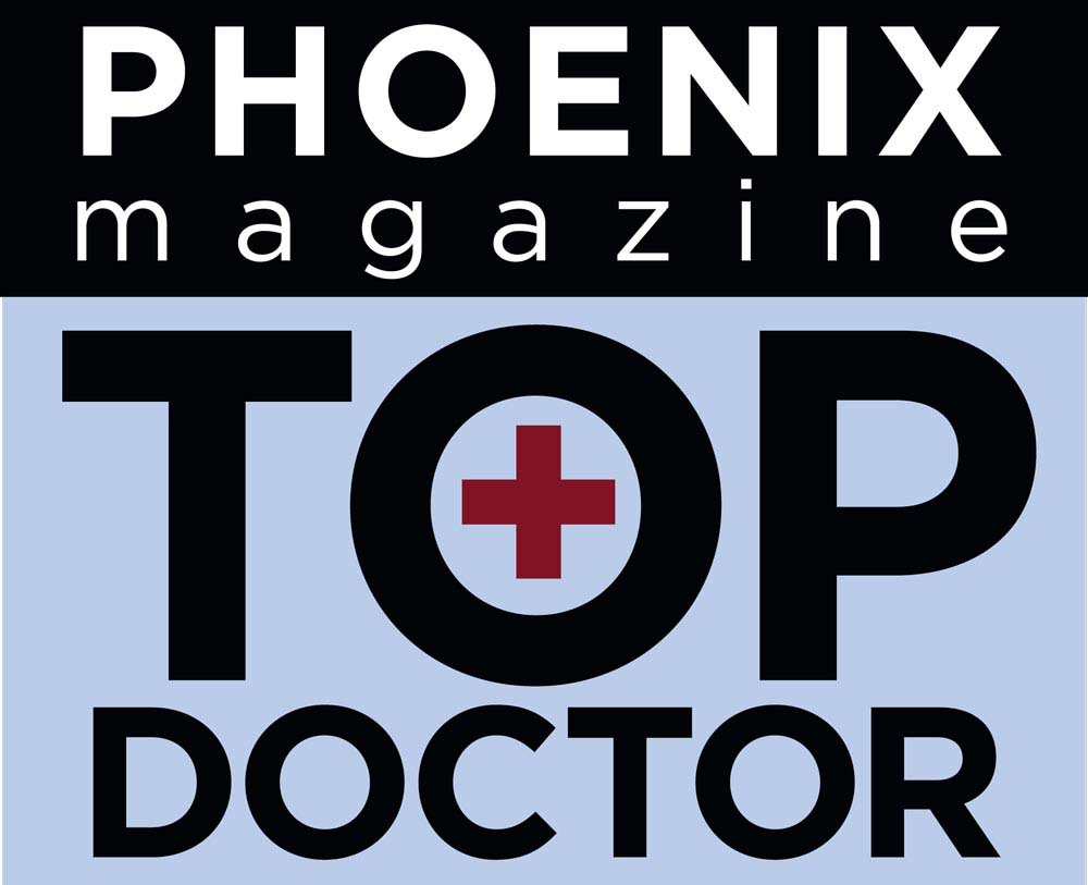 Phoenix Magazine Top Doctor award badge
